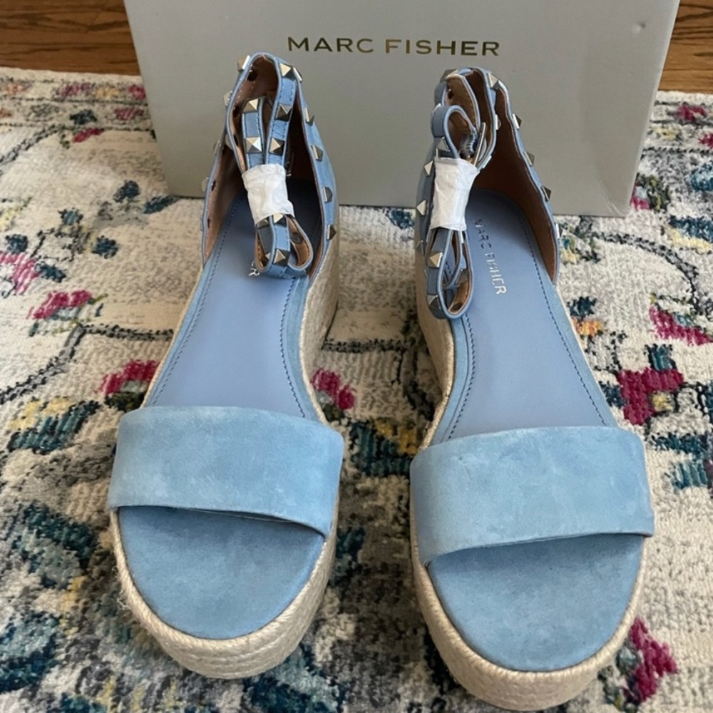 Marc Fisher Jazlyn Studded Ankle Strap Espadrille Sandal